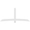 Ekena Millwork Bellingham Architectural Grade PVC Gable Bracket, 108"W x 49 1/2"H x 2"D x 6"F, 11/12 Pitch GBP108X50X0206BEL00 - alternate 4
